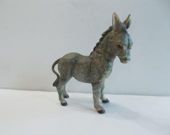 Donkey~Figurine~Antique / Vintage~60's~Donkey~Porcelain~Mule~Pristine~Fine~Gift~Collectable