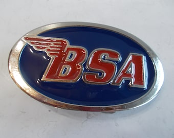 BSA ~ Motocicleta ~ Hebilla de cinturón ~ Accesorio de motociclista ~ Joyería ~ Coleccionable ~ Nunca usado
