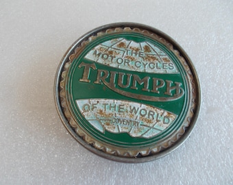 Triumph-motorfiets ~ riemgesp ~ Triumph World ~ motorrijder ~ accessoire ~ riemgesp voor motorfiets ~ sieraden ~ verzamelobject