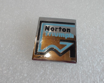 Old~Norton~Triumph~Motorcycle~Pin~Biker~Pin~Never Used~Badge~Norton~Accessory~Jewelry~Collectable~Nice~Gift