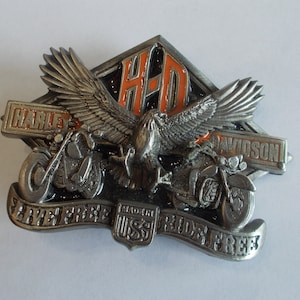 Biker~Belt Buckle~Biker~Accessory~Motorcycle Belt Buckle~Jewelry~Pewter~1991~Baron~Collectable~~Never Used