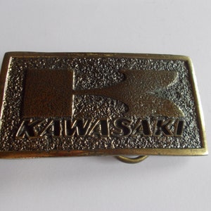 ビンテージ カワサキ メンズ イーグル ベルト バックル バイク ベルト メンズ 本革 牛革 イーグル カービング ウエスタン バックル