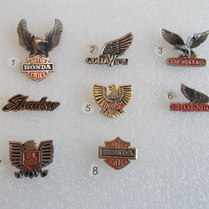 Honda~Motorcycle~Pins~Goldwing~Silverwing~Shadow~Pin~Badge~Honda~Accessory~Jewelry~Collectable~Gift~Your Choice---G