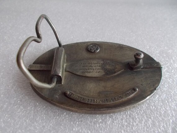 Biker~Belt Buckle~Genuine~1974~Bergamot~Biker~Acc… - image 3