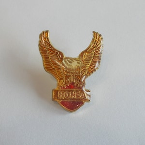 Honda~Motorcycle~Pin~Eagle Wings~Biker~Pin~Badge~Honda~Accessory~Jewelry~Collectable~Old Stock~90&#39;s~Gift