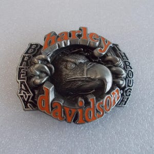Harley Davidson~Belt Buckle~Never Used~Biker~Motorcycle~Accessory~Jewelry~Pewter~1998~Baron~&quot;Break Through&quot;~USA~Collectable