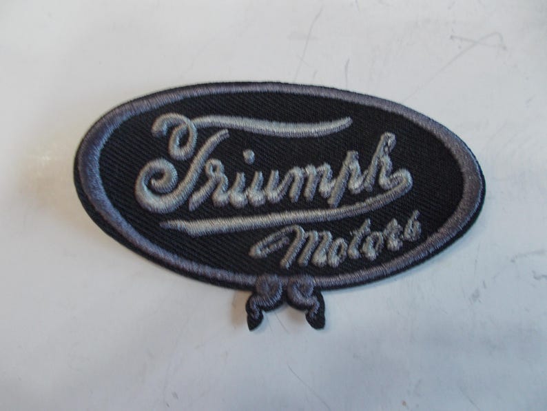 Triumph Patch Triumph~motorcycle~patch~embroidered~biker~accessory~badge~jacket~vest ...