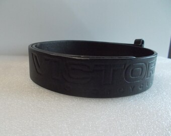 Zwarte leren Victory motorriem, maat S
