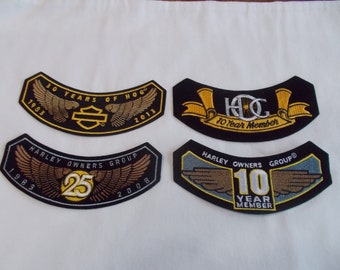 Biker~Motorcycle~Patch~Jacket~Vest~Rocker~Member Year~Patch~6"~Your Choice~Embroidered~Biker~Accessory
