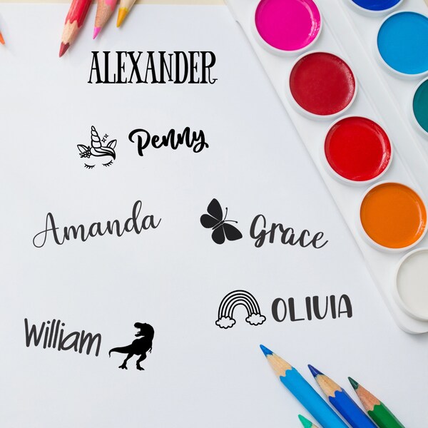 Kids Stamp | Kids Stamper | Personalized Name Stamp | Personalized Gift  | Custom Stamp | Gift for Kids | Kids Birthday | Name Stamp