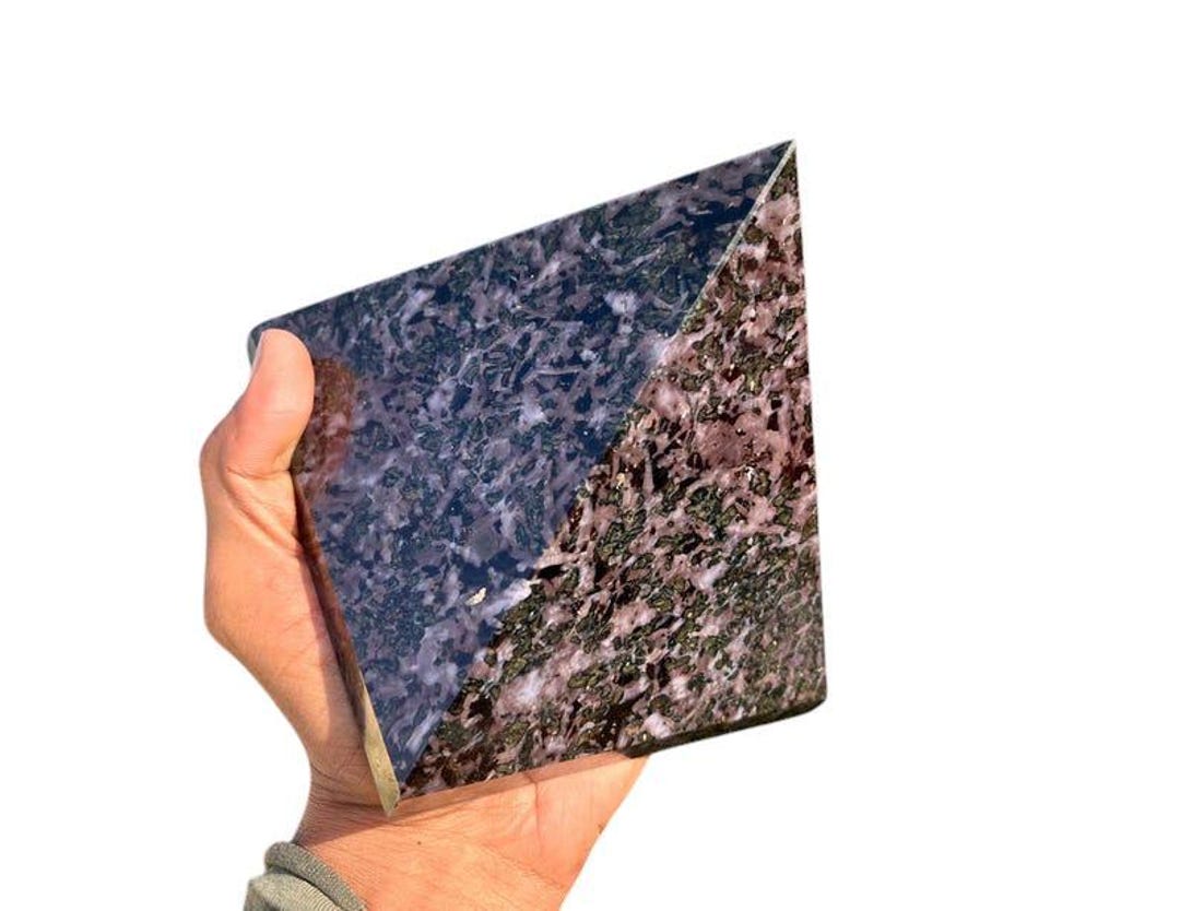 Large 110 Indigo Gabbro Pyramid for Crystal Healing and Decor - Etsy