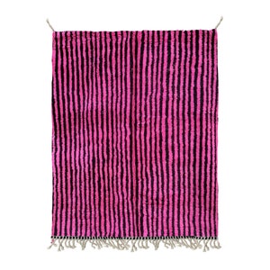Bohemian Moroccan Style Pink Rug - Artistic Charm for Your Space-berber rug-area rug-natural wool rug-6.5x8.6 ft-luxury rug