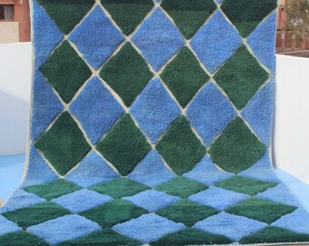 Moroccan Berber rug - Beni ourain rug - all wool berber rug - Custom area rug - handmade rug - Genuine lamb wool - Berber wool rug