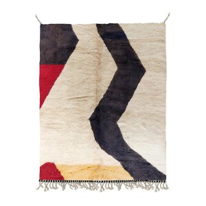 Vibrant Bohemian Area Rug | Moroccan Style Colorful Rug | Handwoven Home Decor-berber rug-handmade rug-soft wool rug-6.6x9.1 ft-natural wool