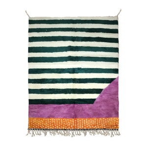 Handcrafted Wool Berber Rug – Moroccan Inspired Decor – Unique Home Accent – Large Area Rug
