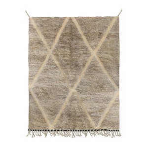 Bohemian Moroccan Style Rug - soft wool rug-area rug-handmade wool rug-natural wool rug-handmade rug-6.1x8 ft-luxury rug