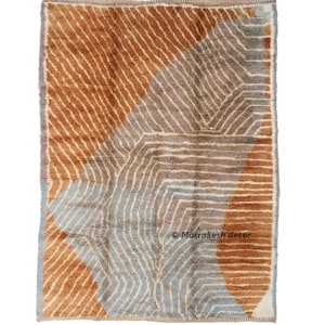 Handmade Moroccan Rug in Authentic Beni Mrirt Style with Genuine Wool, Area Rug, Berber Tapis, and Teppich