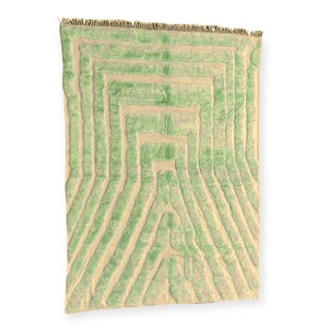 Berber Chic Living Room Rug, Unique Abstract Design, Artisan Crafted - 5.1x8.3ft