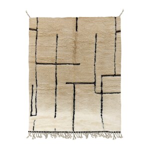 Bohemian Rug - Moroccan Style Elegance for Your Space-berber rug-handmade rug-natural wool rug-5.8x9.8 ft-soft wool rug-area rug