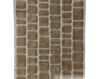 Alfombra marroquí hecha a mano en auténtico estilo Beni Mrirt con lana genuina, alfombra de área, tapis bereberes y teppich
