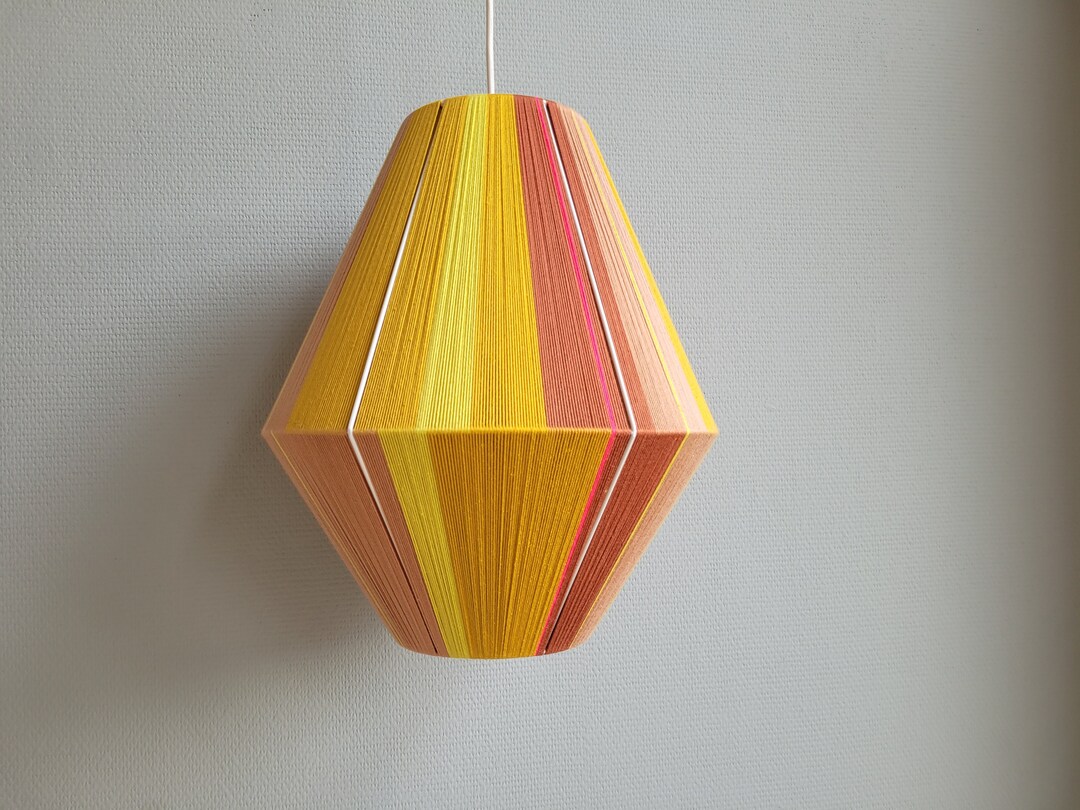 Bonbon Lampshade XL Lampion Lampshade Hand Wrapped Etsy
