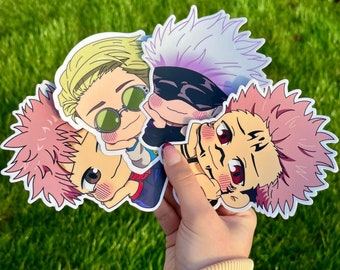 JJk chibi stickers of curse users