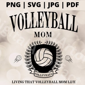 バレーボールママ PNG、試合日 SVG、バレーボールママ SVG、バレーボールママのお母さんへのライフギフト、シニアバレーボール