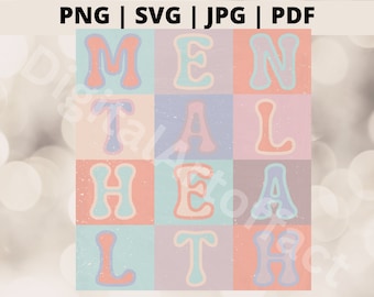 Mental Health Svg, School Psychologist, Therapist Counselor Jpg, Social Worker, Be Kind to Your Mind Svg files for Cricut