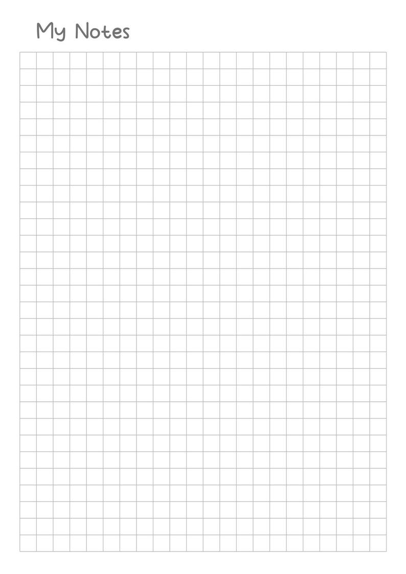 Printable Chemistry Notes Template | Student Study Planner (digital ...