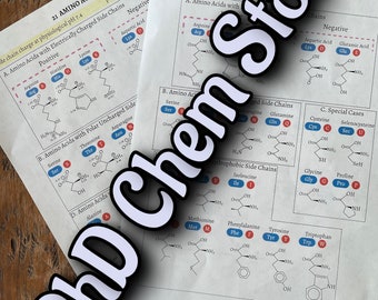 May include: A diagram showing the 21 amino acids, categorized by their side chain properties. The amino acids are represented by their three-letter abbreviations and chemical structures. The diagram includes information about the amino acid's charge, polarity, and hydrophobicity.