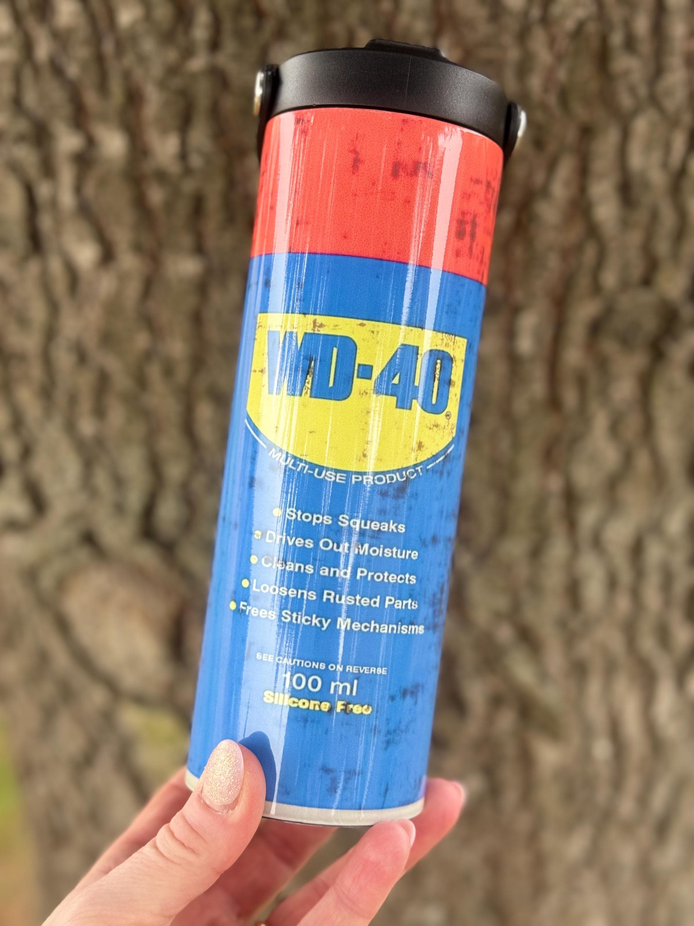 Funny Mental Health 40 Oz Tumbler With Handle - Stainless Steel Insulated Cup With Spill-Proof Lid - View #11