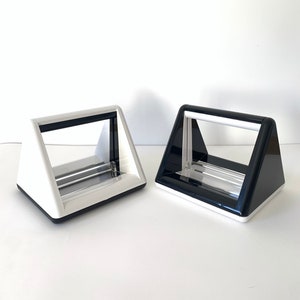 NOVITÀ! Porta tovaglioli vintage Biesse inutilizzato di Pino Spagnolo, bianco e nero, anni '80-'90 - Design vintage - Retro Made in Italy Stile Memphis