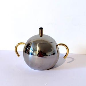 SUCRIER EN INOX AVEC COUVERCLE INOX