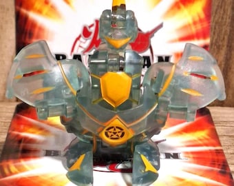 Bakugan Haos Aranaut Traslucido Raro 740G + Carta - Difetti Minori - Gundalian Invaders