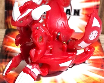 Bakugan Crimson Subterra Helix Dragonoid Pearl Red Zeldzaam + Kaart - [Kies G Power] - Gundalian Invaders