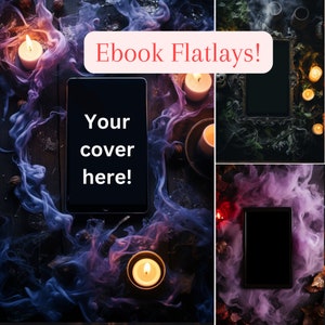 Couleur d'Halloween : Ebook Flatlay pour les publications sur les réseaux sociaux pour les auteurs et les blogueurs