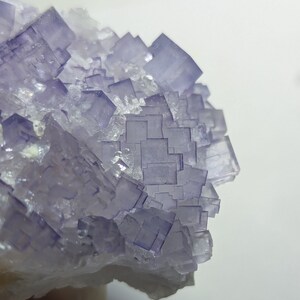 Light blue purple cubic fluorite - El Tule Mine, Mexico