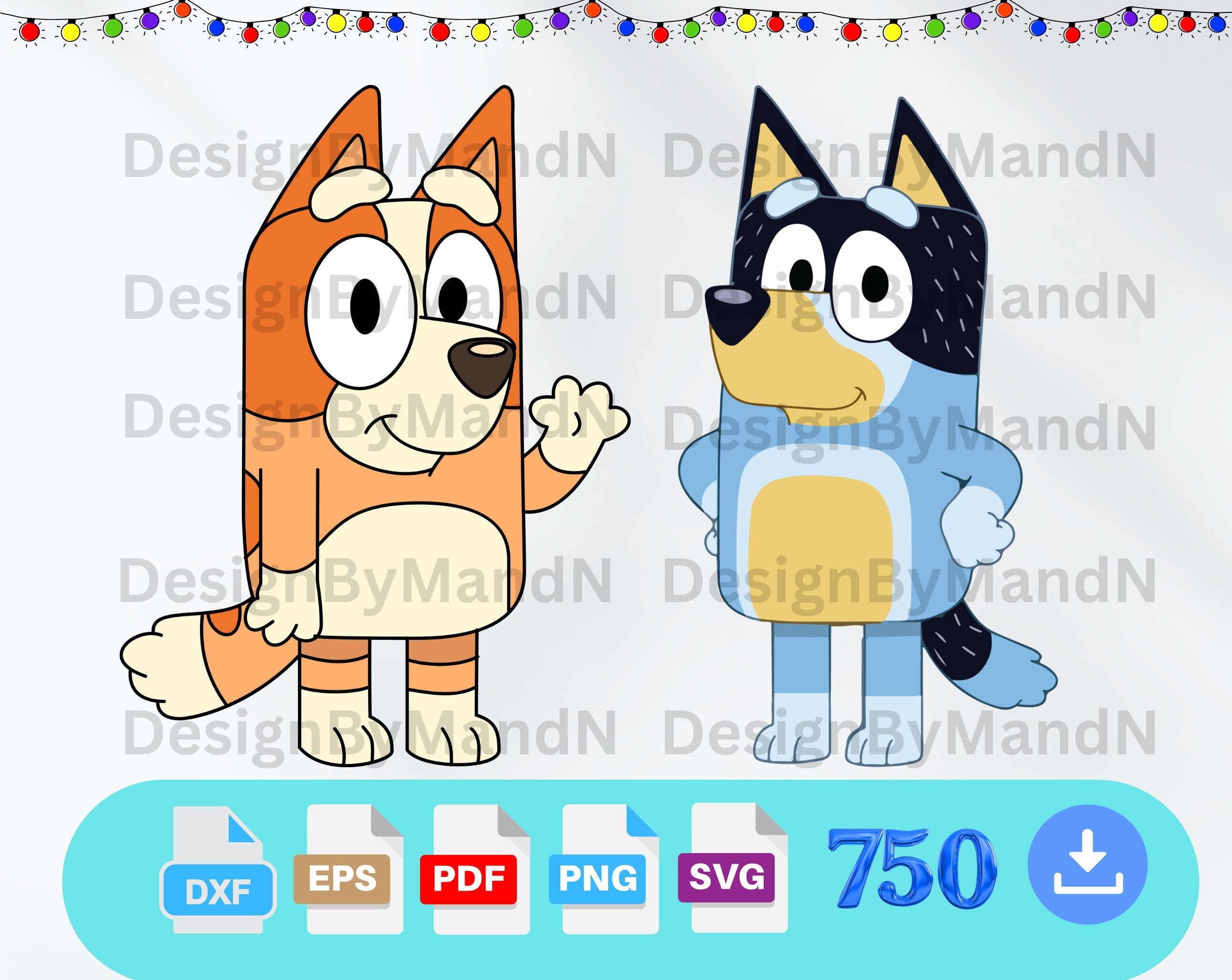 Bluey SVG Bingo Bluey Dog Svg Files for Cricut and - Etsy Australia