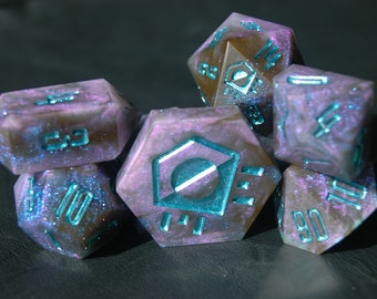 Dreamscape | 8 Piece Polyhedral Dice Set | Dungeons and Dragons
