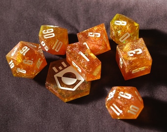 Astral Stella | 8 Piece Polyhedral Dice Set | Dungeons and Dragons