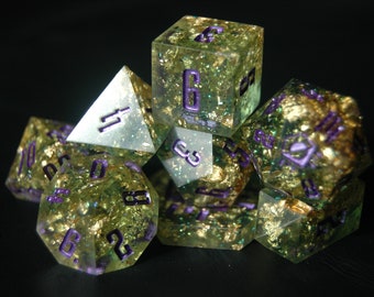 Poseidon's Hoard | 8 Piece Polyhedral Dice Set | Dungeons and Dragons