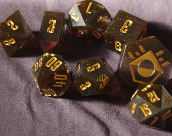 Abyss | 8 Piece Polyhedral Dice Set | Dungeons and Dragons