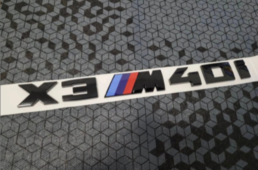BMW X3 M40i Black Emblem. X3 M40i Gloss Black Trunk Emblem Etsy