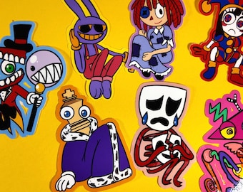 The Amazing Digital Circus Vinyl character stickers