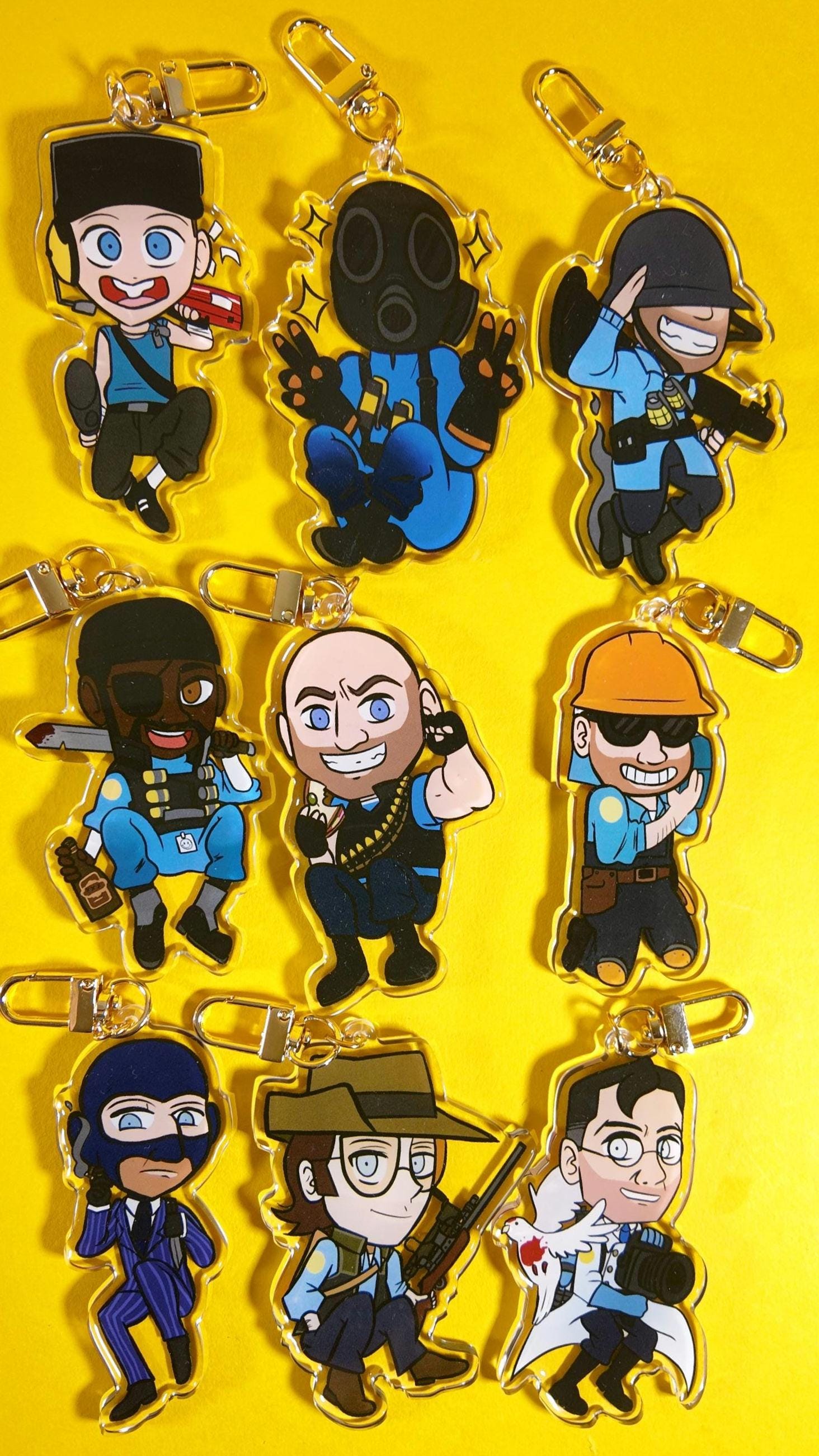 Tfp Keychains TEAM FORTRESS 2 3.5