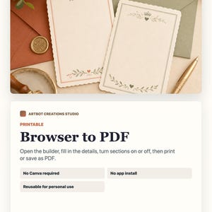 May include: Two rectangular stationery cards with scalloped edges and cream-colored paper. One card features a red border with leaf and heart motifs, while the other displays a green border with a crown, heart, and leaf design. Both are blank.