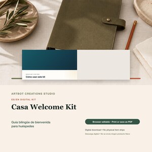 Guide bilingue pour hôtes Airbnb | Kit de bienvenue Casa (Téléchargement numérique)