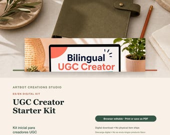 Starterkit für zweisprachige UGC-Ersteller | Preisliste, Pitch-Skripte, Content-Briefing (Digitaler Download)