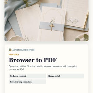 May include: A set of cream-colored stationery featuring delicate floral illustrations in soft blue and green tones. The collection includes cards with a light blue paper band and a gold-toned cross emblem, alongside matching lined paper sheets.
