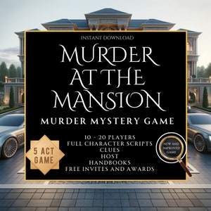 murder mystery dinner party kit | Murder Mystery Game | zoom murder mystery party | Murder Mystery Dinner Party Kit | Murdery Mystery
